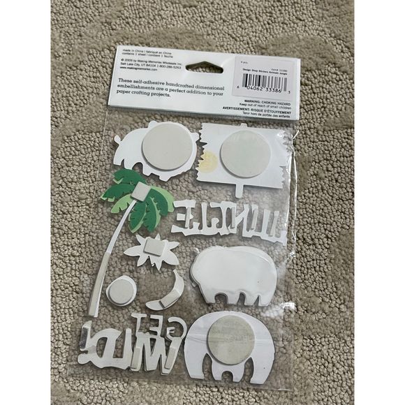 💕Making Memories Animal Jungle Stickers - Picture 3 of 3
